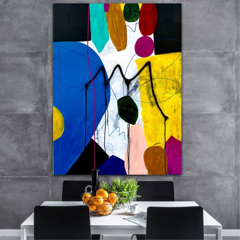 Original Abstract Expressionism Abstract Painting by Dani Wilson