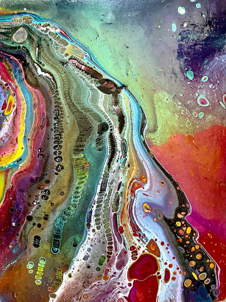 Original Abstract Painting by Dani Wilson | Abstract Art on Paper | THE WAY HOME