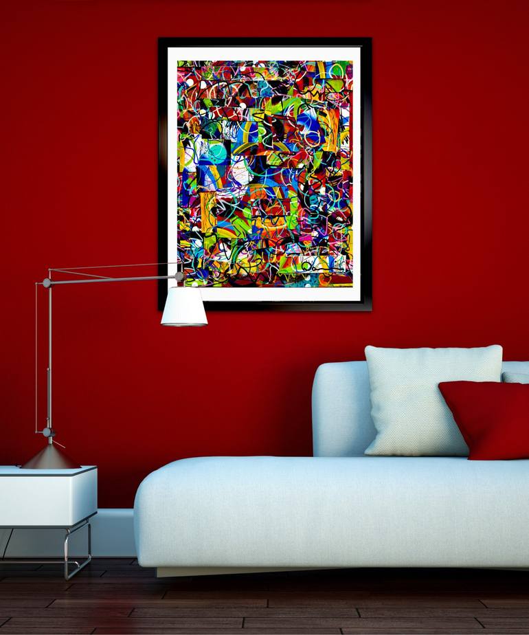 Original Abstract Expressionism Abstract Collage by Dani Wilson