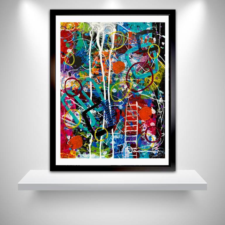 Original Abstract Expressionism Abstract Mixed Media by Dani Wilson