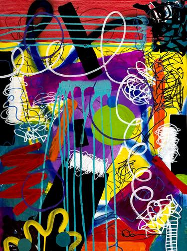 Original Abstract Expressionism Abstract Mixed Media by Dani Wilson