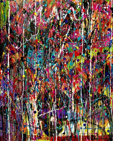 Original Abstract Expressionism Abstract Mixed Media by Dani Wilson