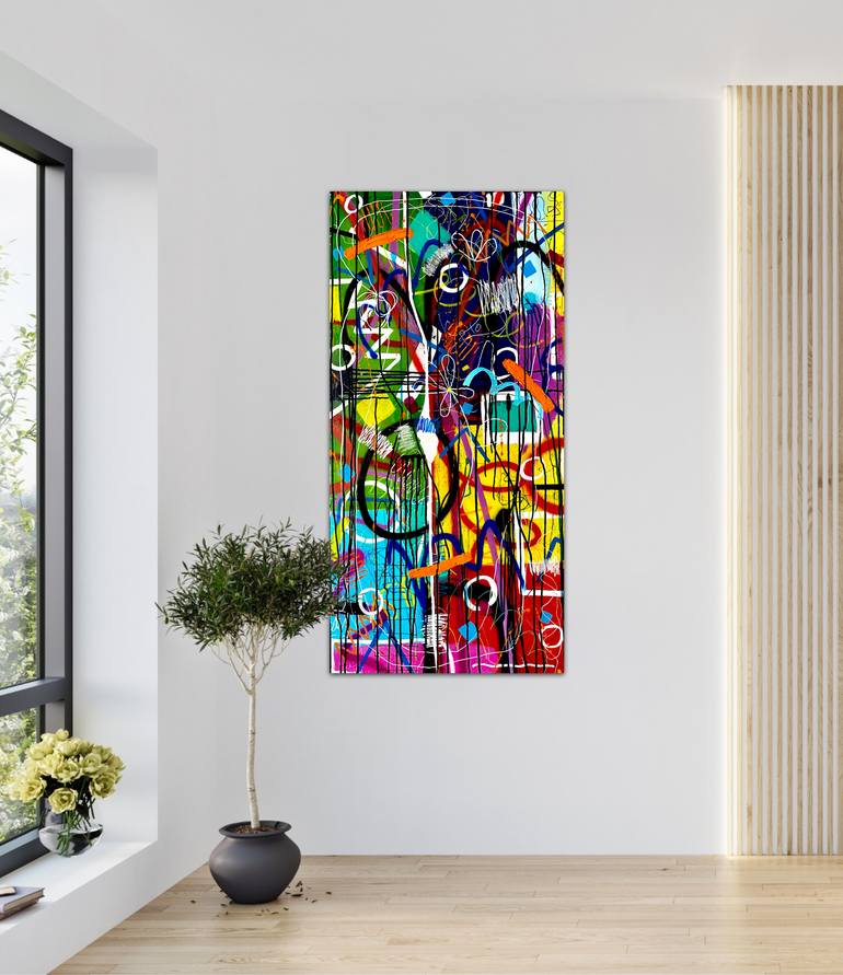 Original Abstract Expressionism Abstract Mixed Media by Dani Wilson