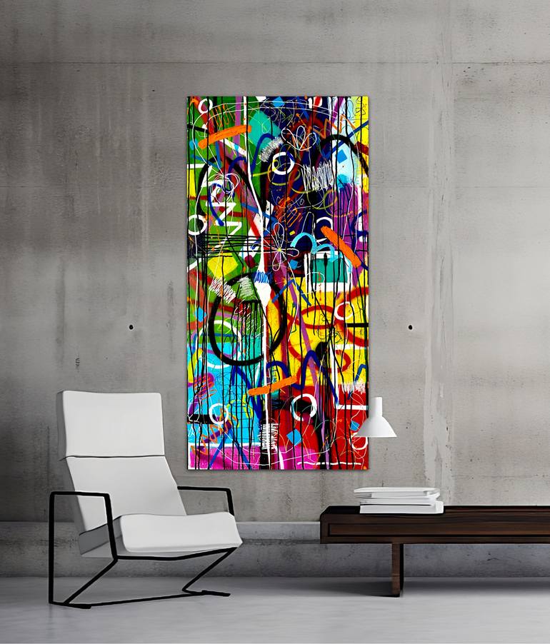 Original Abstract Expressionism Abstract Mixed Media by Dani Wilson
