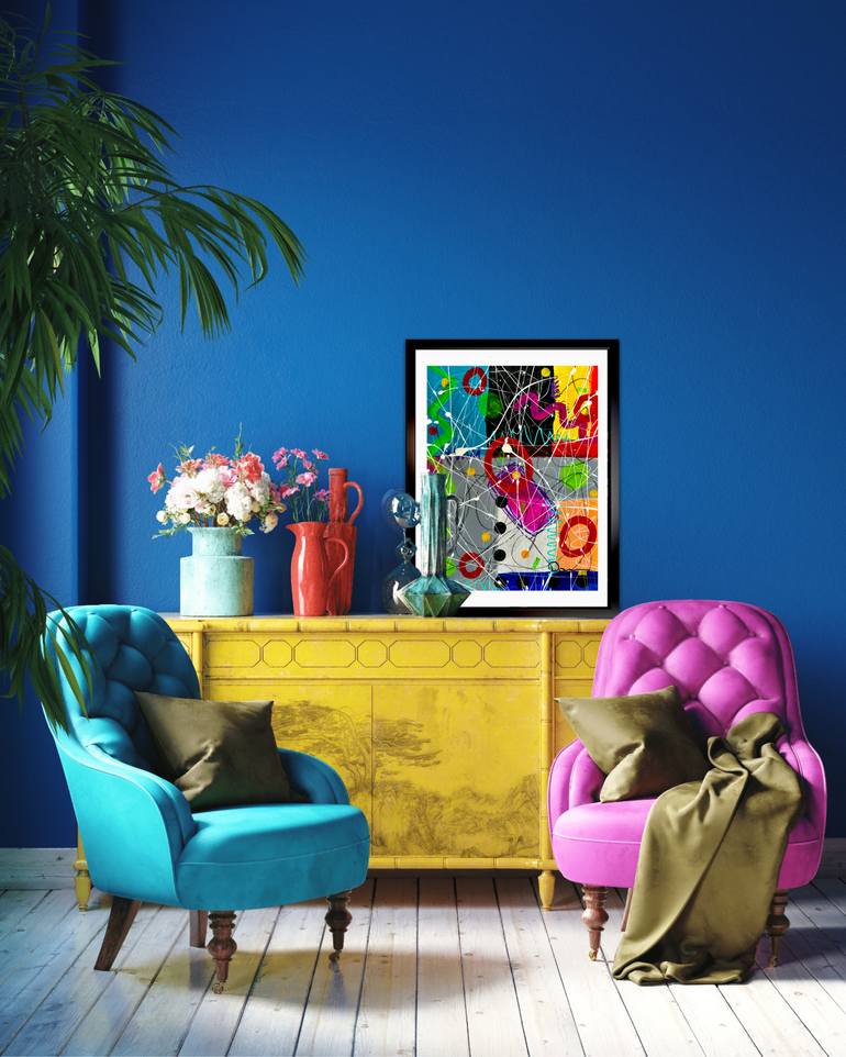 Original Abstract Expressionism Abstract Painting by Dani Wilson