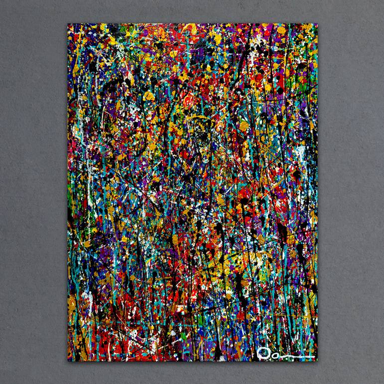 Original Abstract Expressionism Abstract Painting by Dani Wilson