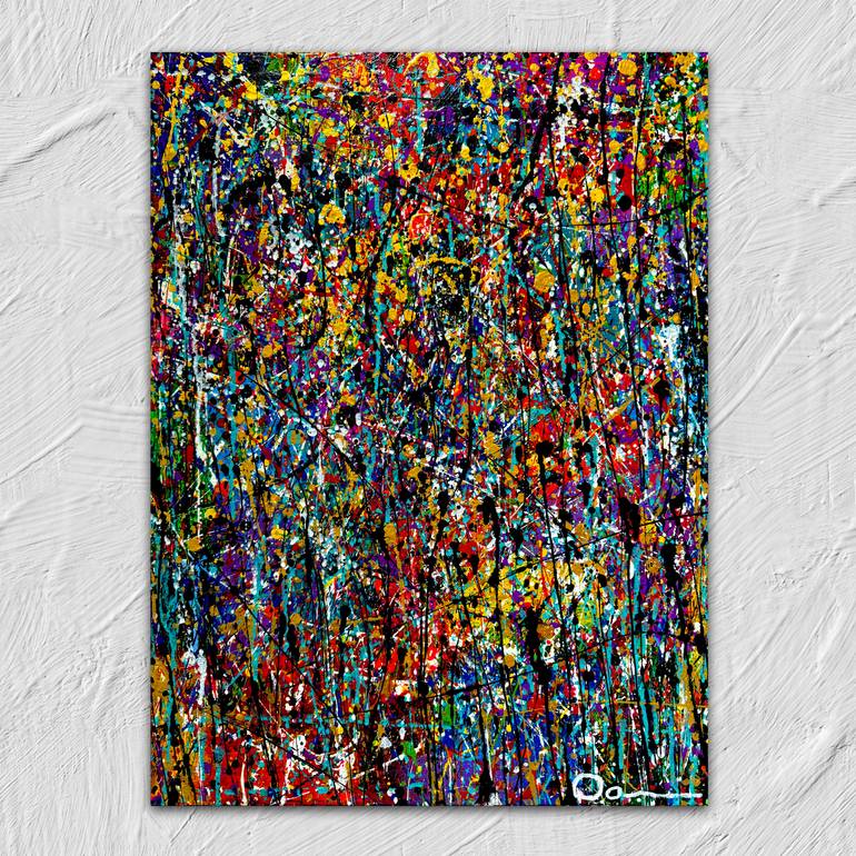 Original Abstract Expressionism Abstract Painting by Dani Wilson