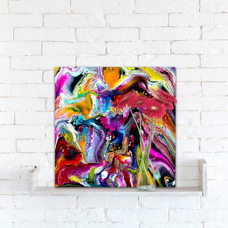 Original Abstract Expressionism Abstract Painting by Dani Wilson