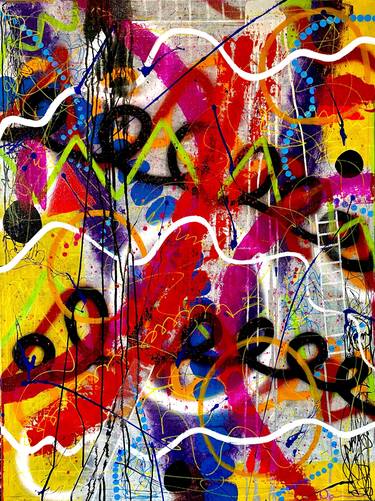Original Abstract Expressionism Abstract Mixed Media by Dani Wilson