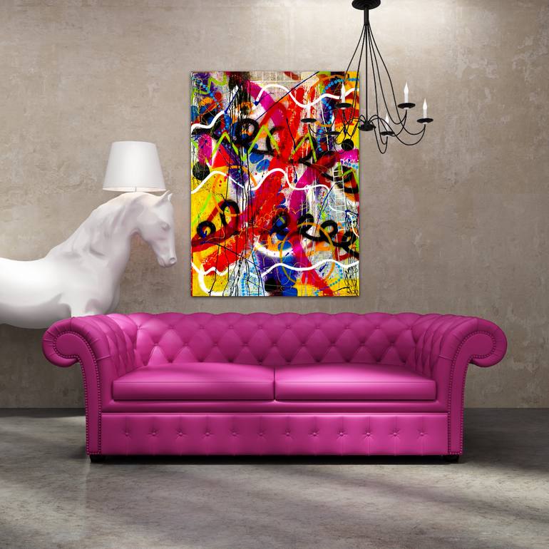 Original Abstract Expressionism Abstract Mixed Media by Dani Wilson