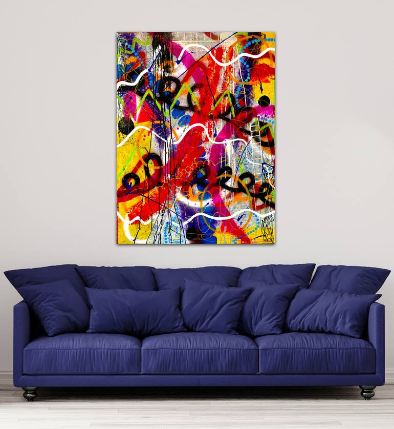Original Abstract Expressionism Abstract Mixed Media by Dani Wilson