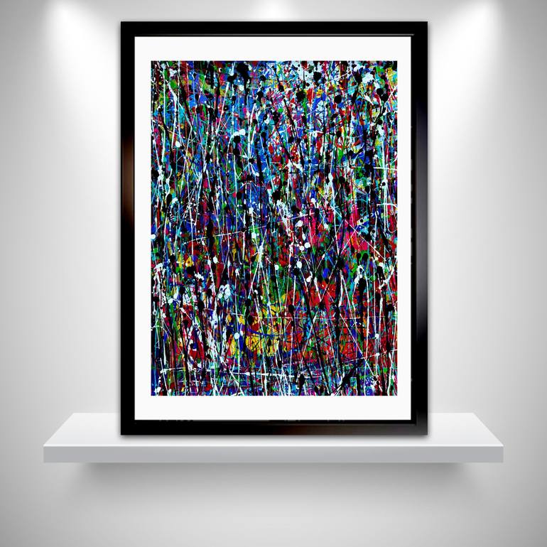 Original Abstract Expressionism Abstract Painting by Dani Wilson