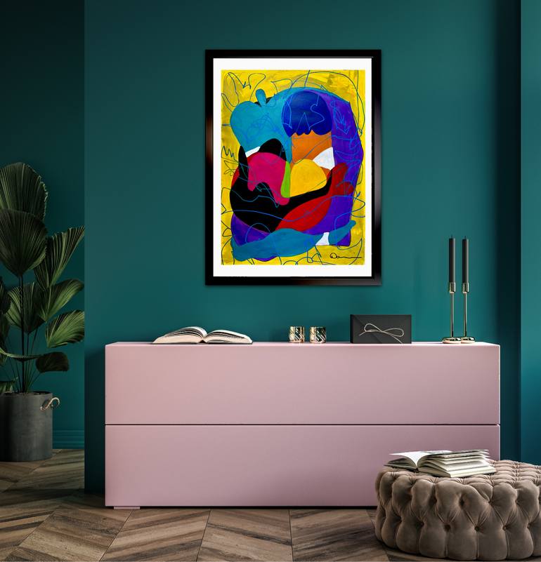 Original Abstract Expressionism Abstract Mixed Media by Dani Wilson