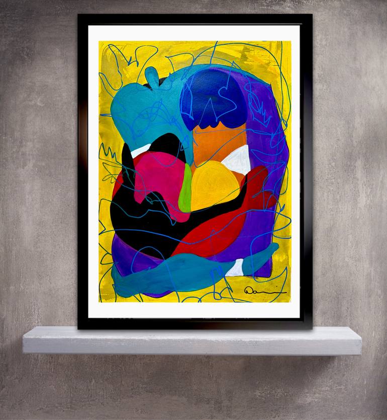 Original Abstract Expressionism Abstract Mixed Media by Dani Wilson