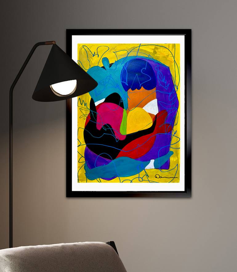 Original Abstract Expressionism Abstract Mixed Media by Dani Wilson