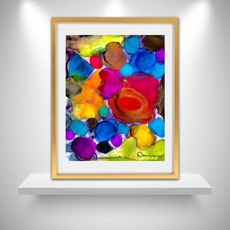 Original Abstract Expressionism Abstract Painting by Dani Wilson