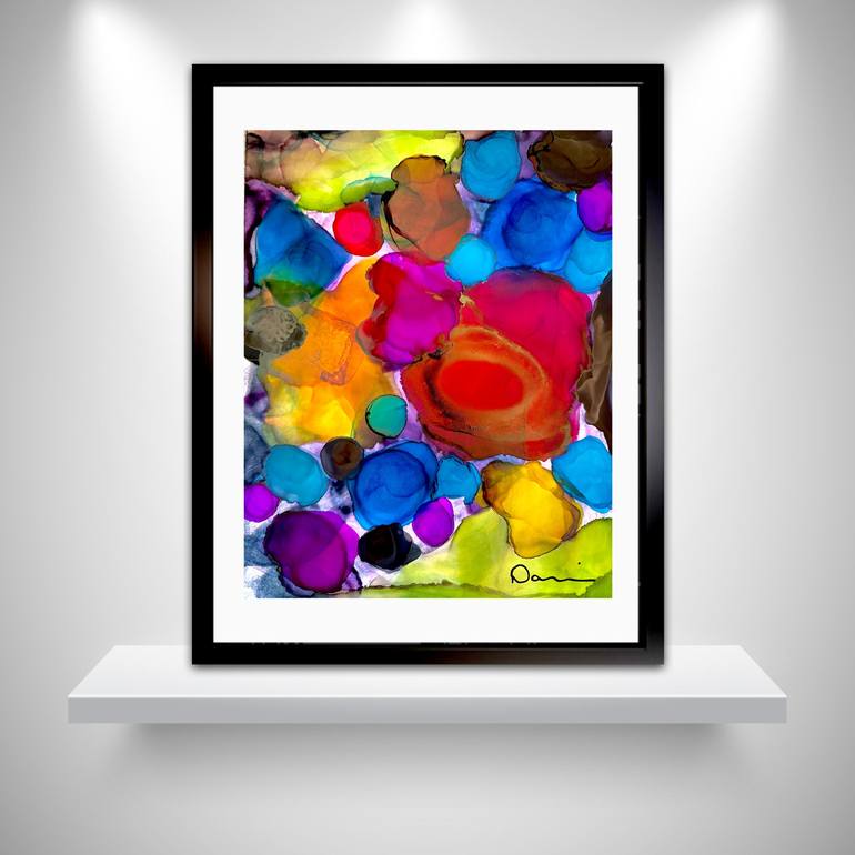 Original Abstract Expressionism Abstract Painting by Dani Wilson