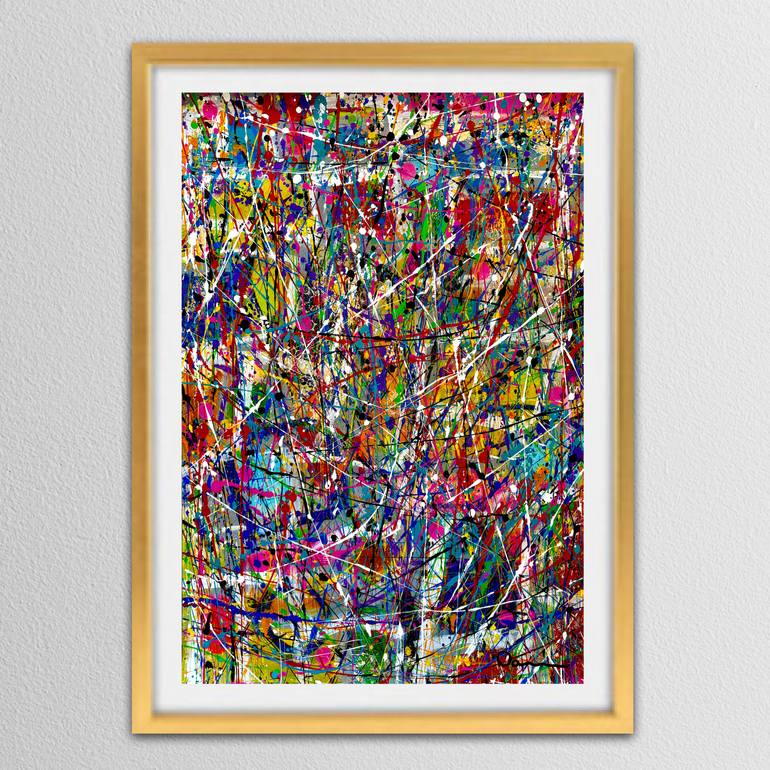 Original Abstract Expressionism Abstract Painting by Dani Wilson