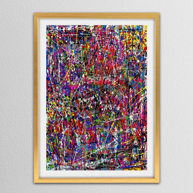 Original Abstract Expressionism Abstract Painting by Dani Wilson