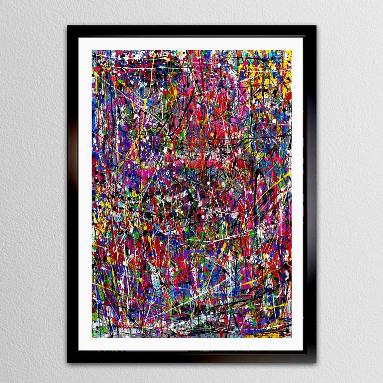 Original Abstract Expressionism Abstract Painting by Dani Wilson