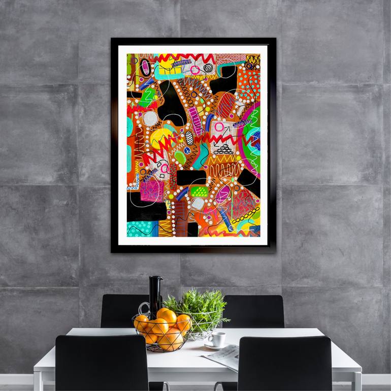 Original Abstract Expressionism Abstract Painting by Dani Wilson