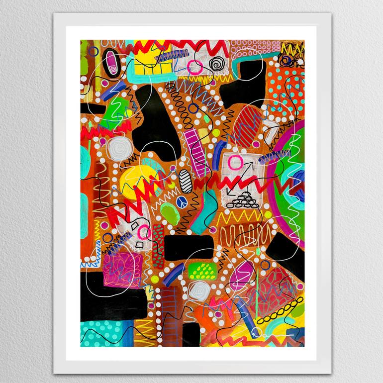 Original Abstract Expressionism Abstract Painting by Dani Wilson