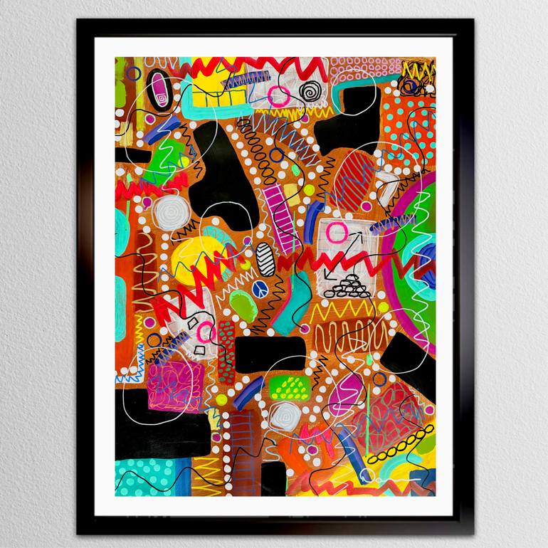 Original Abstract Expressionism Abstract Painting by Dani Wilson