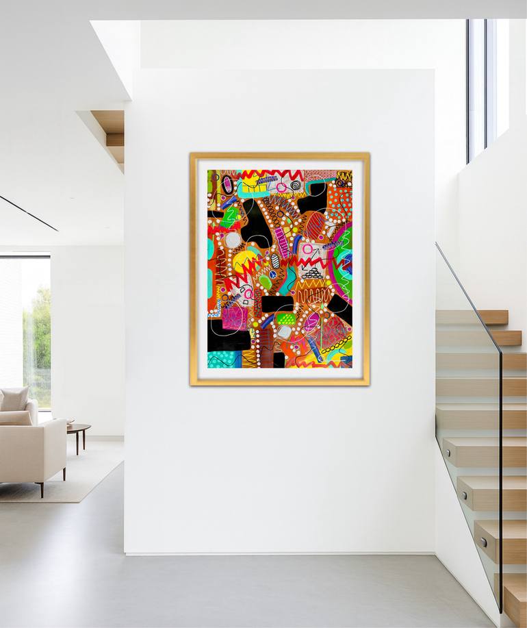 Original Abstract Expressionism Abstract Painting by Dani Wilson