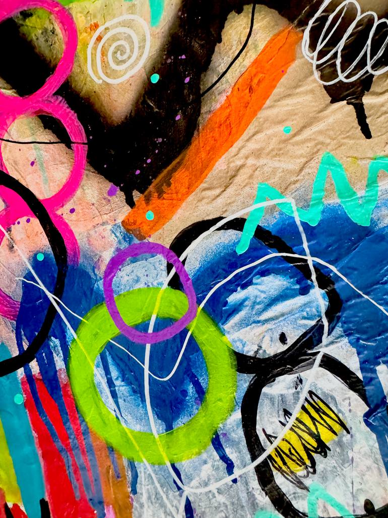 Original Abstract Expressionism Abstract Mixed Media by Dani Wilson