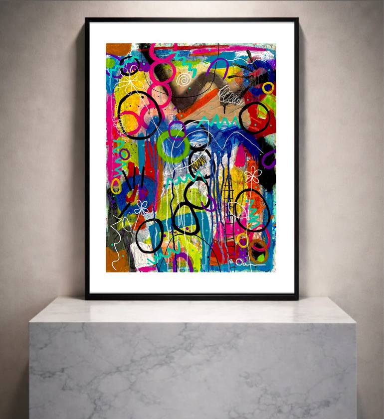 Original Abstract Expressionism Abstract Mixed Media by Dani Wilson