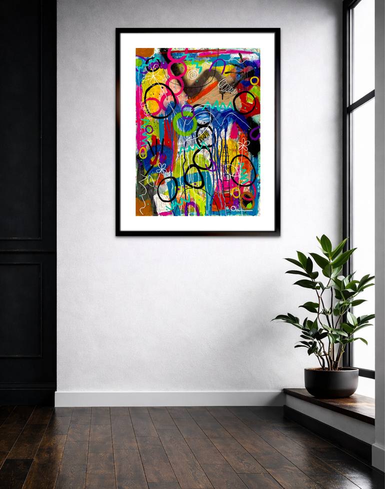 Original Abstract Expressionism Abstract Mixed Media by Dani Wilson