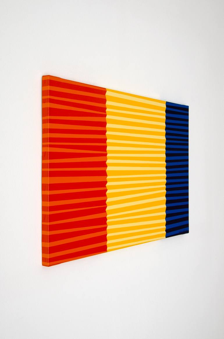 Original Abstract Geometric Painting by Kristina NulešI