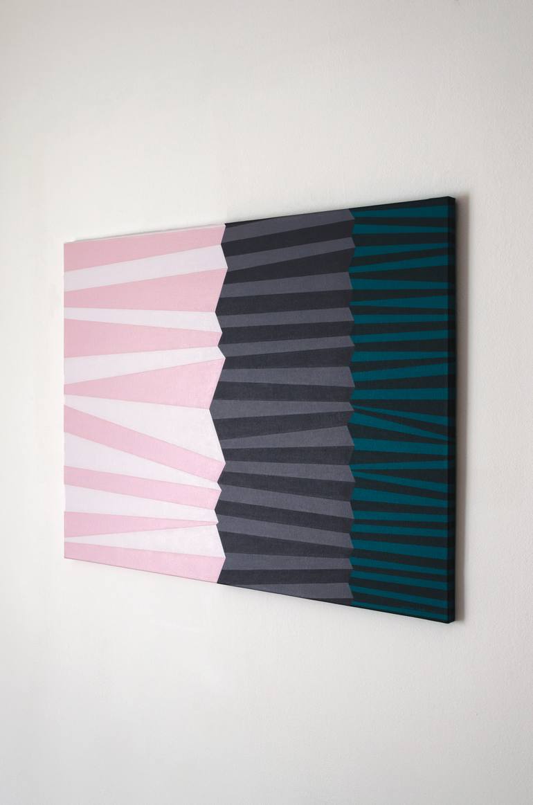 Original Abstract Geometric Painting by Kristina NulešI