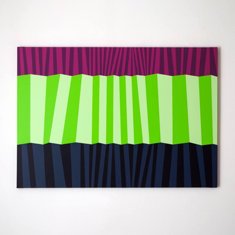 Original Abstract Geometric Painting by Kristina NulešI