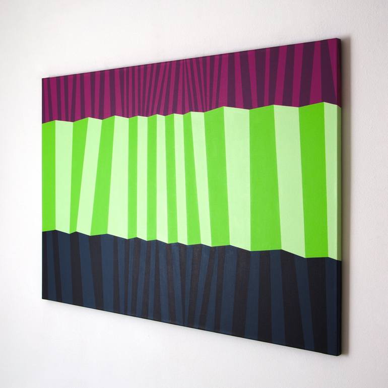 Original Abstract Geometric Painting by Kristina NulešI