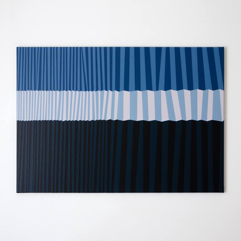 Original Abstract Geometric Painting by Kristina NulešI