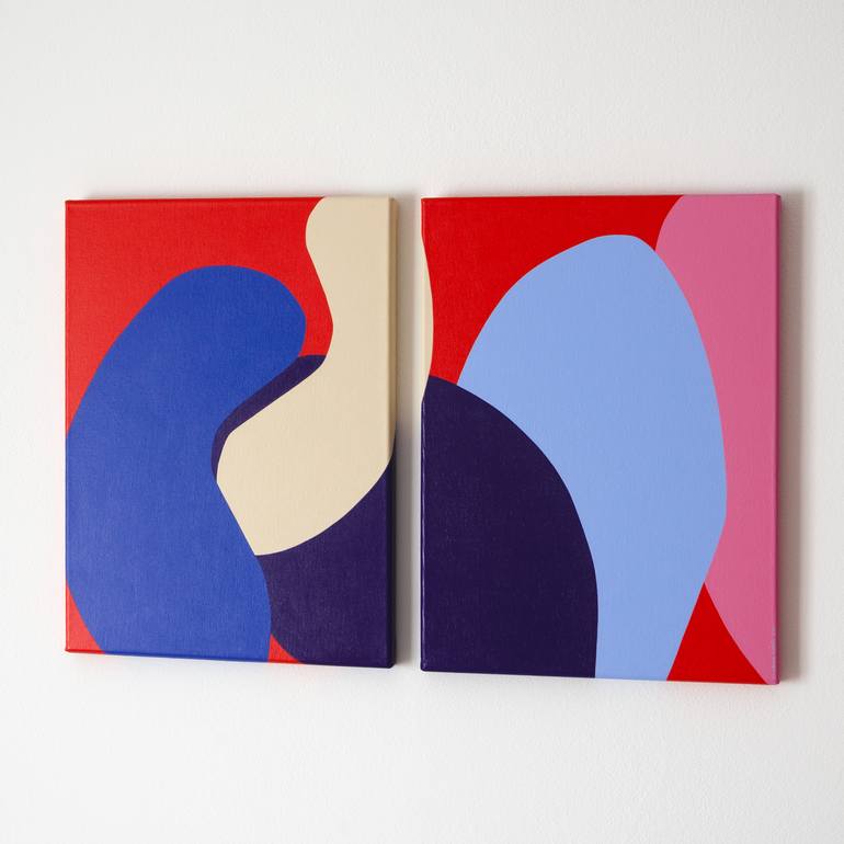 Original Color Field Painting Abstract Painting by Kristina NulešI