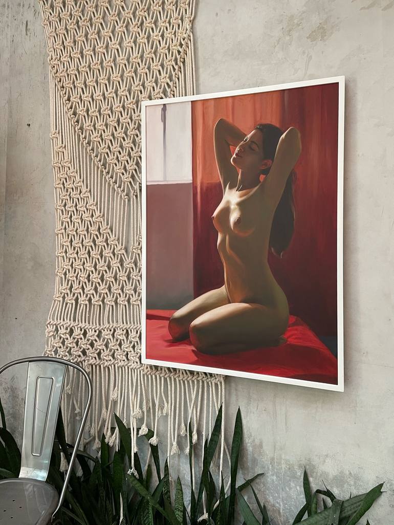 Original Figurative Nude Painting by Carlos Jimenez