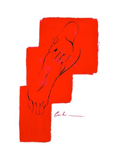 Original Figurative Erotic Drawings by Carlos Jimenez