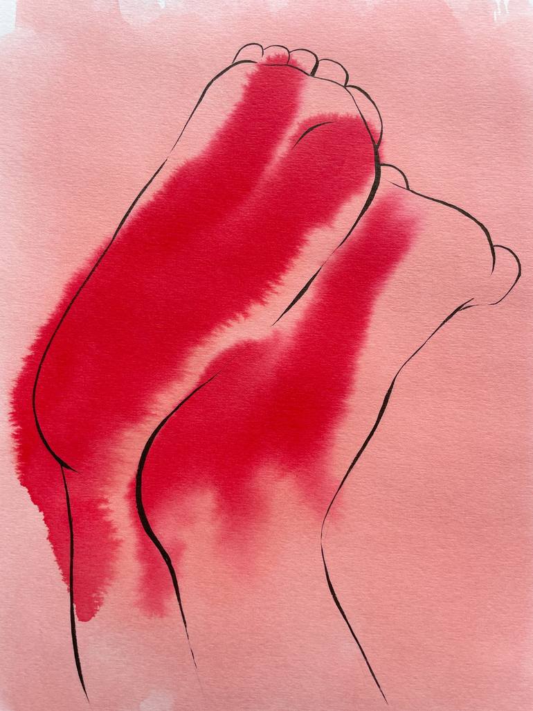 Original Contemporary Erotic Drawing by Carlos Jimenez