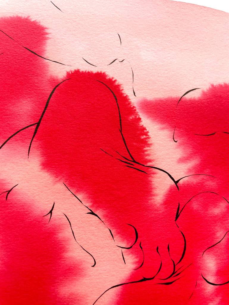 Original Abstract Erotic Painting by Carlos Jimenez