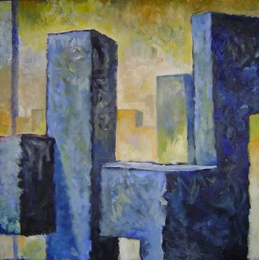Original Cubism Abstract Paintings by Anton Barnard