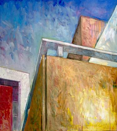 Original Abstract Expressionism Architecture Paintings by Anton Barnard