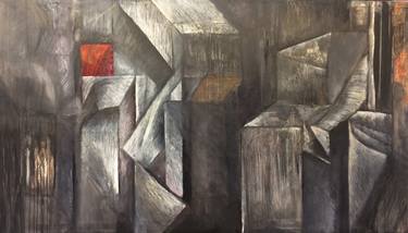 Original Abstract Architecture Paintings by Anton Barnard