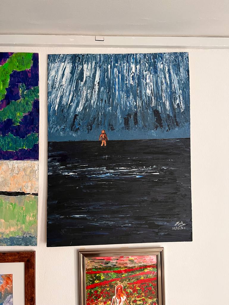 Original Documentary Seascape Painting by M R Nassar