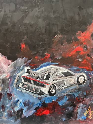 Print of Expressionism Automobile Paintings by M R Nassar