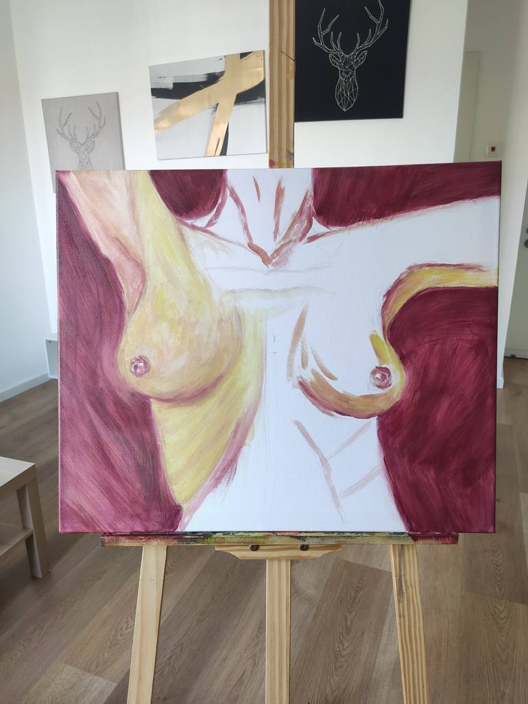 Original Figurative Body Painting by Irina Ovchinnikova