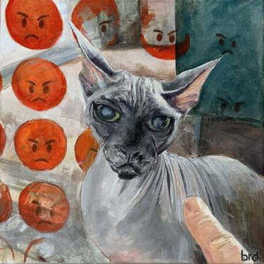 Original Conceptual Cats Paintings by Artemii Bordo