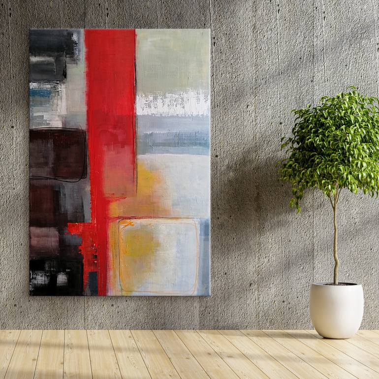 Original Abstract Expressionism Abstract Painting by Aggela Kougli