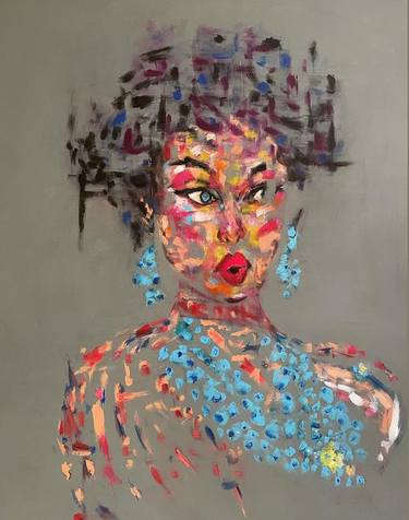 Original Abstract Expressionism Abstract Paintings by Shima Algosaibi